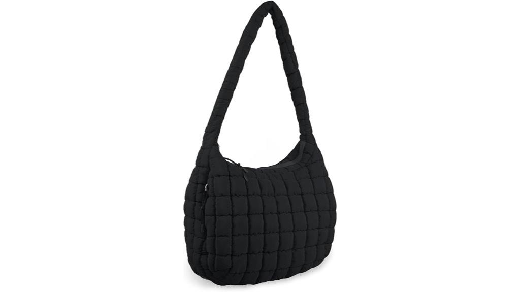 quilted puffer tote