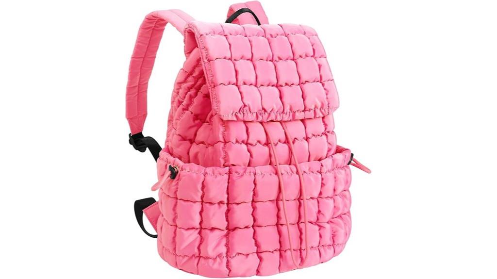 quilted women s backpack purse