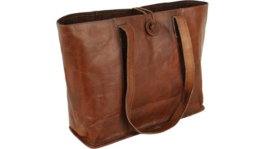 retro leather handbag