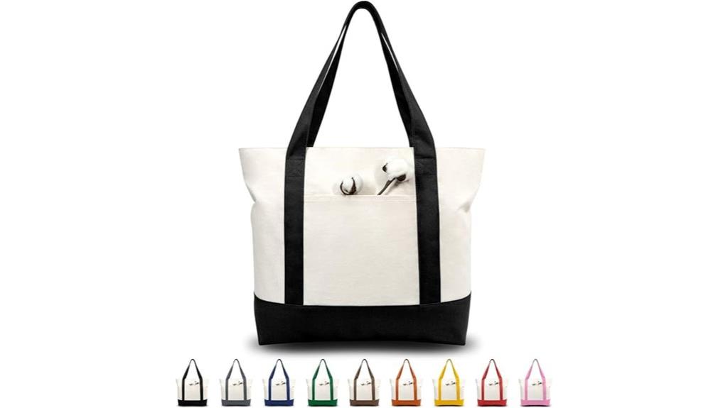 reusable canvas tote bag