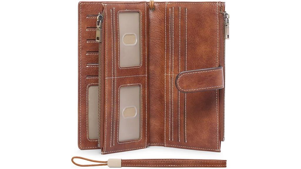 rfid leather bifold wallet