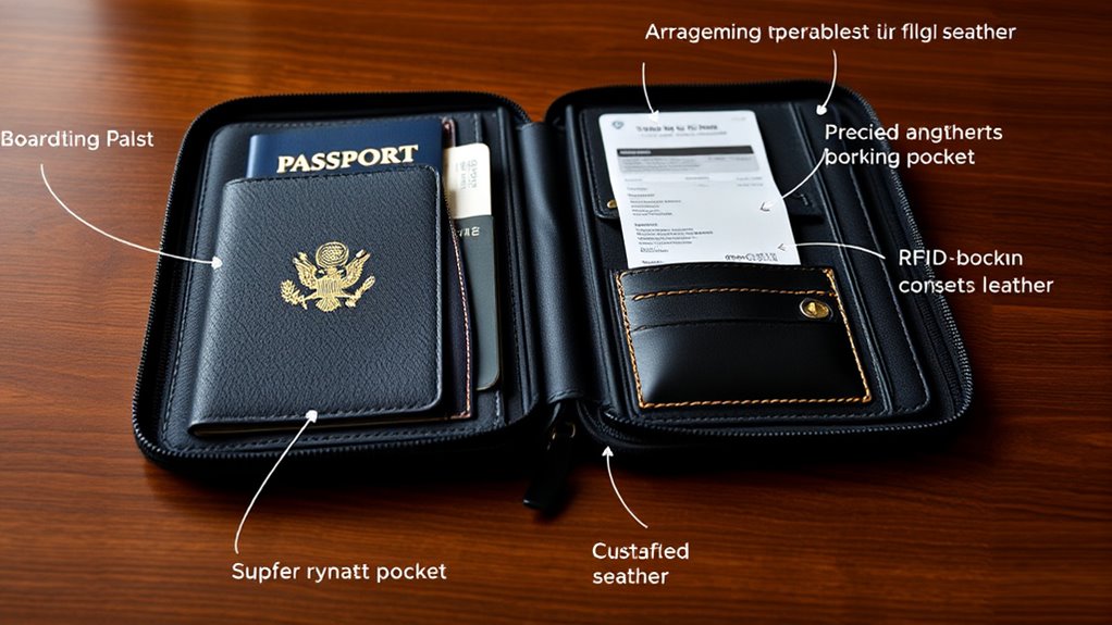 secure organized travel compartments