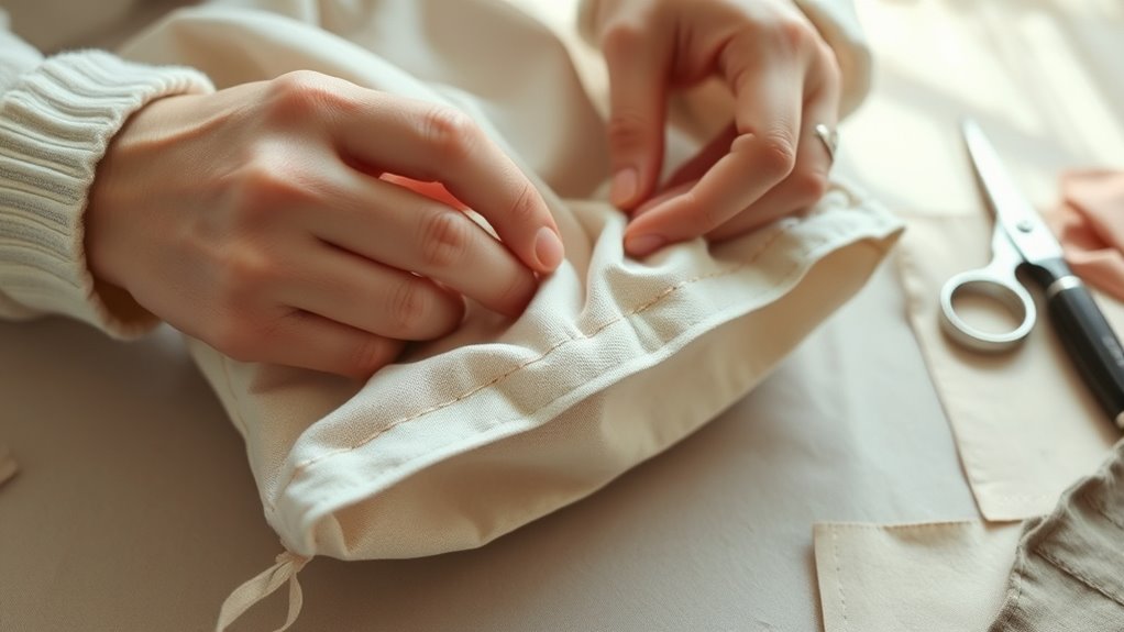 secure seams and edges