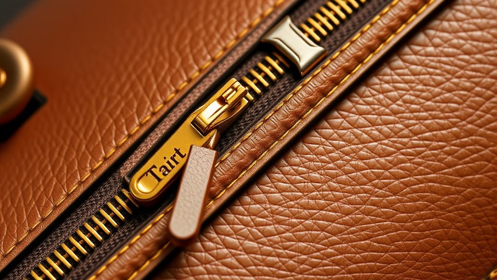 secure stylish zipper closure