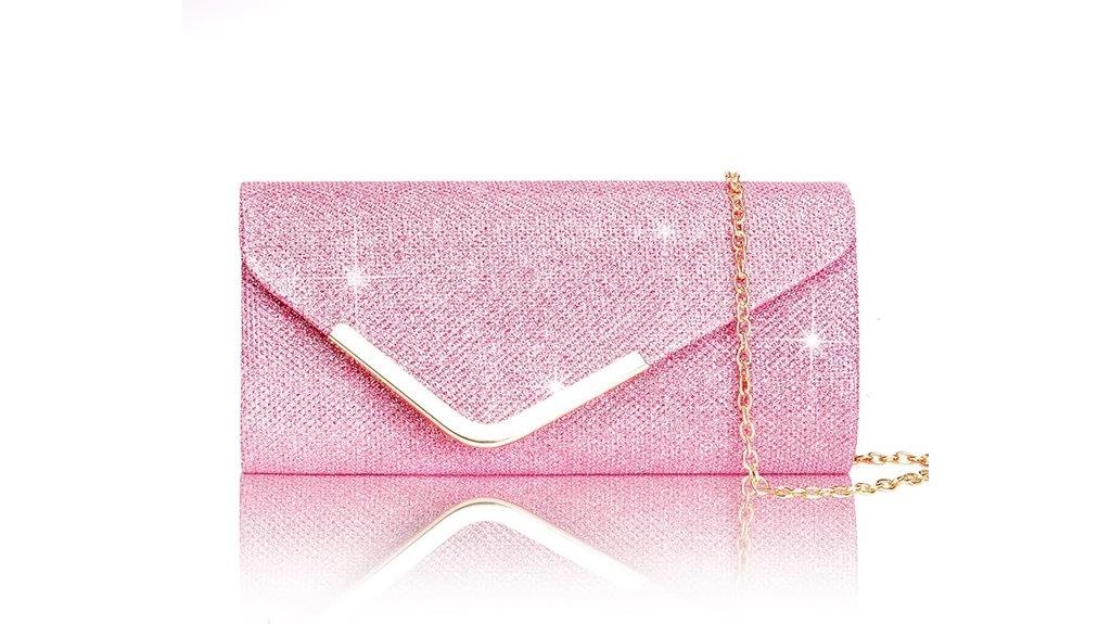 sequin envelope clutch bag