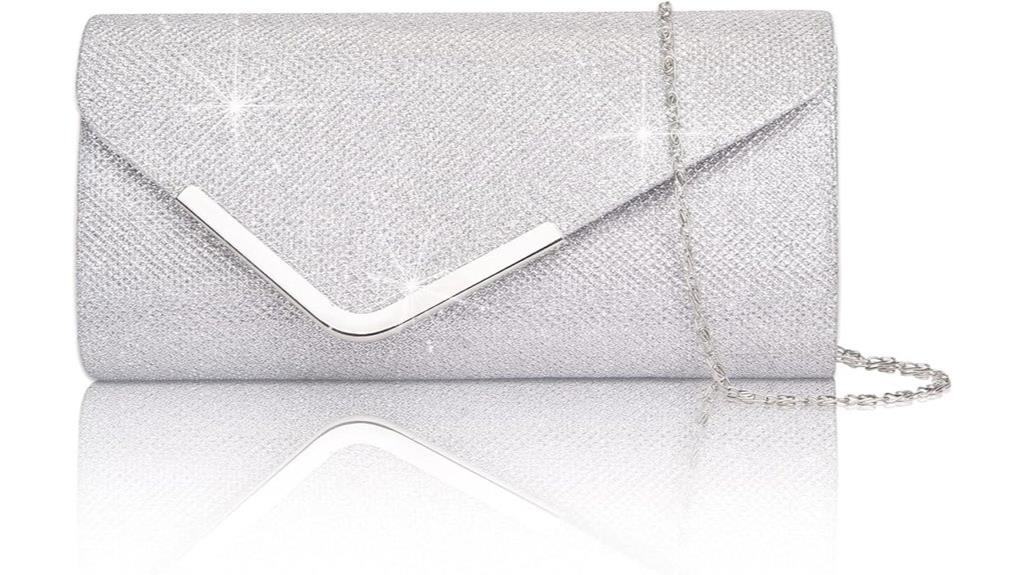 sequin envelope clutch