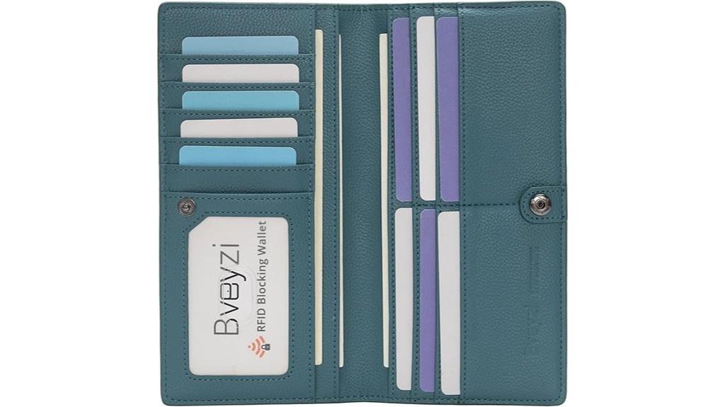 slim leather rfid wallet