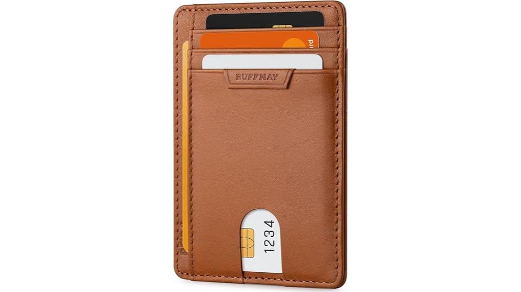 slim leather wallet gift
