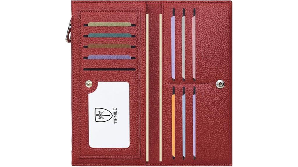 slim rfid leather wallet
