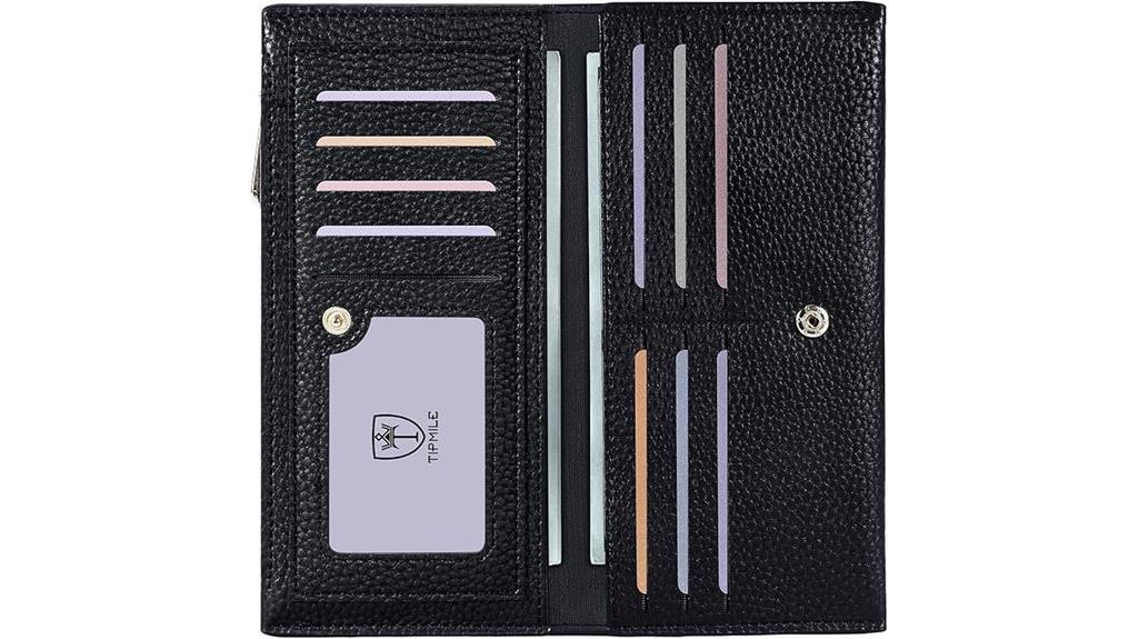 slim rfid leather wallet