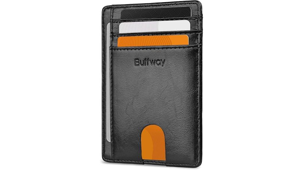 slim rfid leather wallets