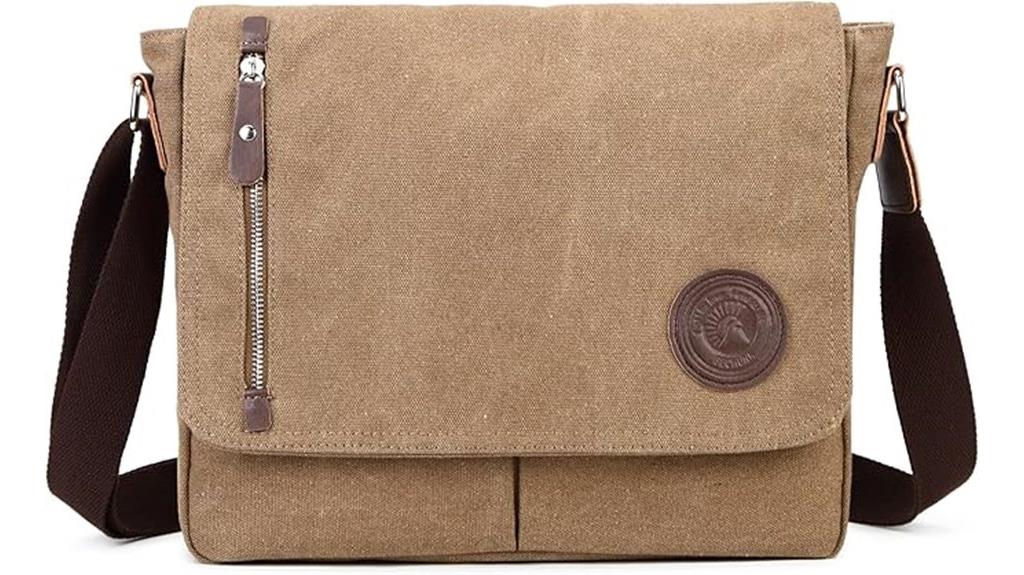 small canvas messenger bag