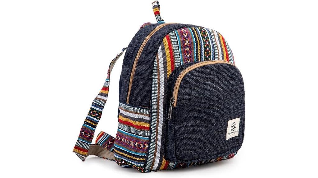small hemp backpack