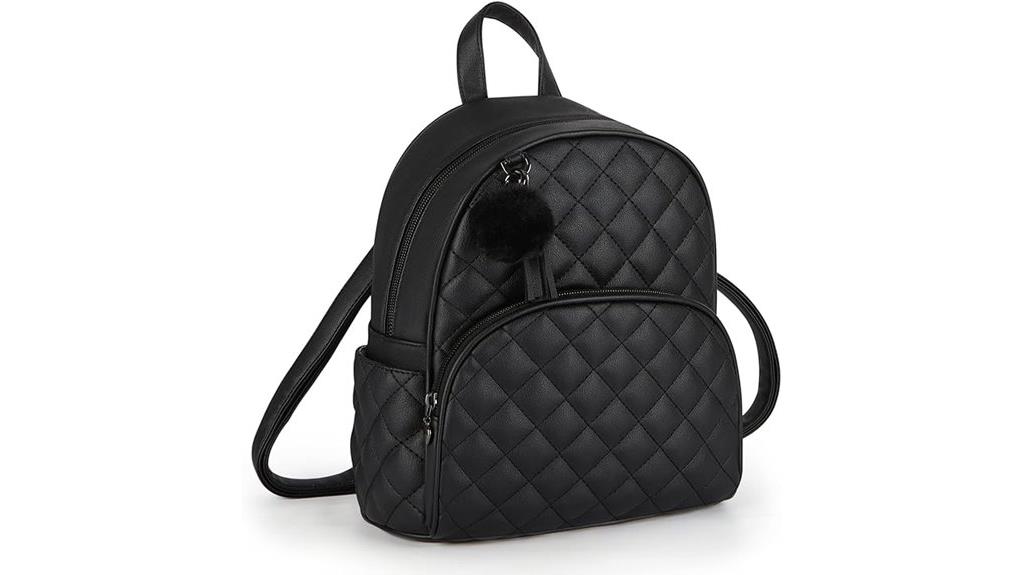 small leather backpack