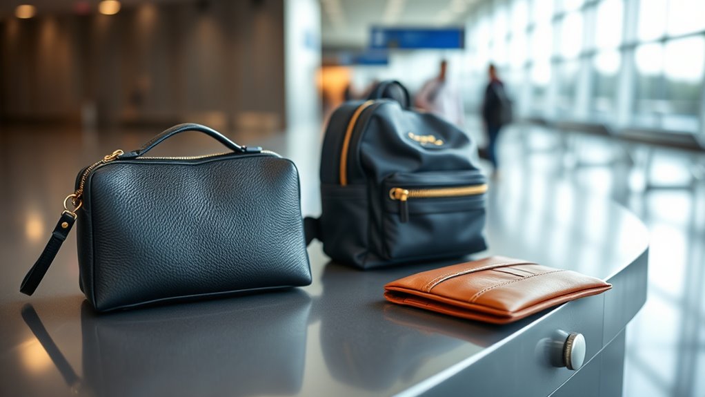 small personal bags allowed