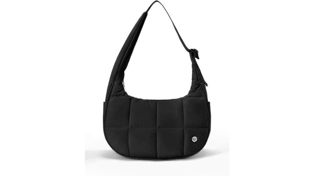 small puffer shoulder bag