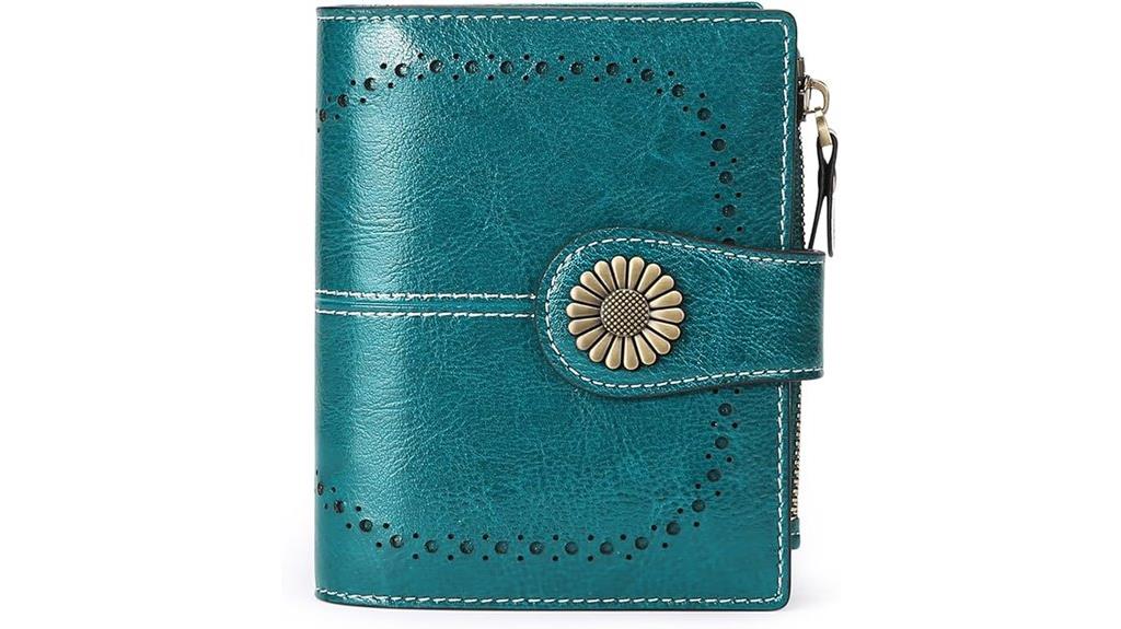 small rfid leather wallet