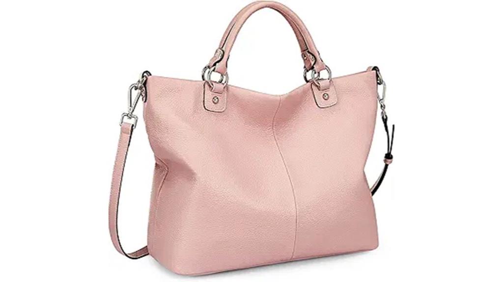 soft leather tote bag