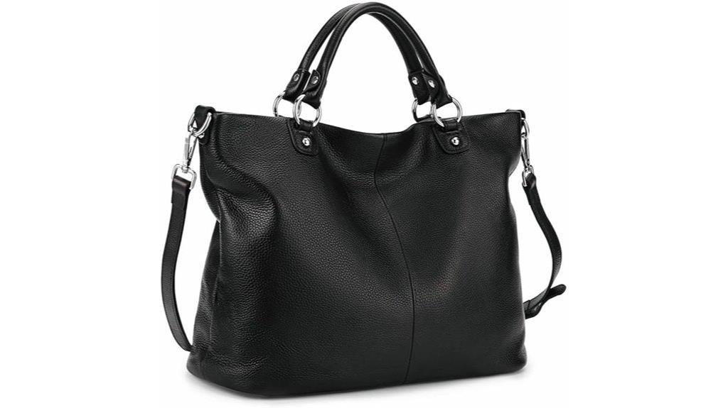 soft leather tote bag