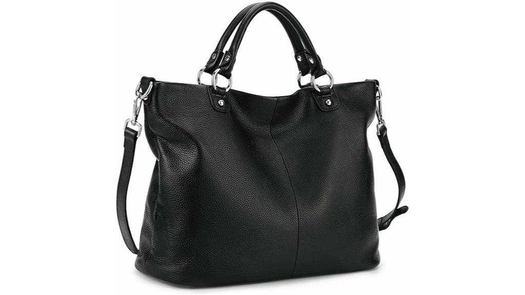 soft leather tote bag