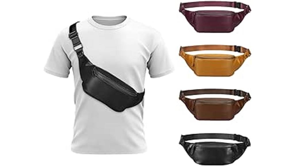 soft leather waist bag