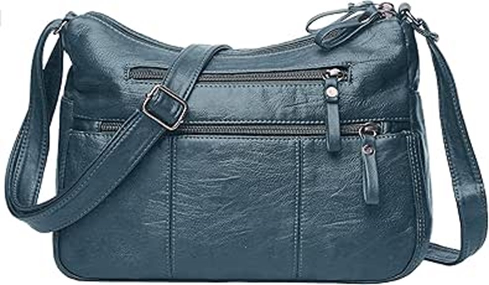 soft pu leather shoulder bag