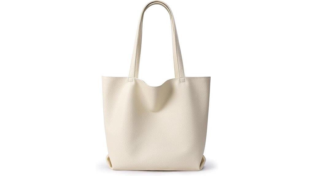 soft pu leather tote