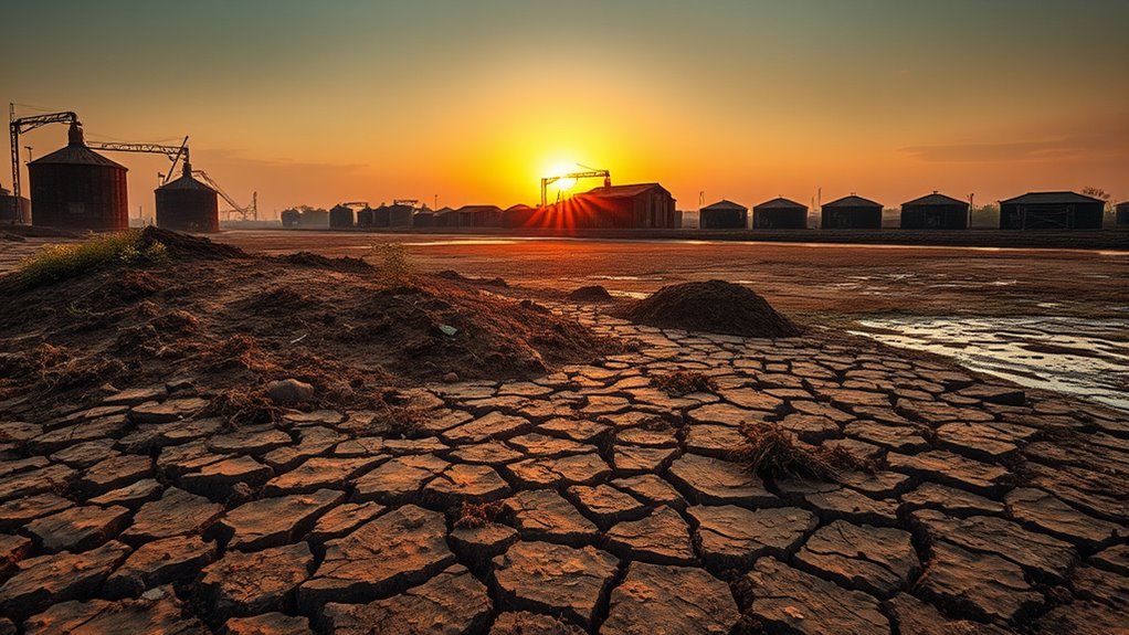 soil damage from chemical waste