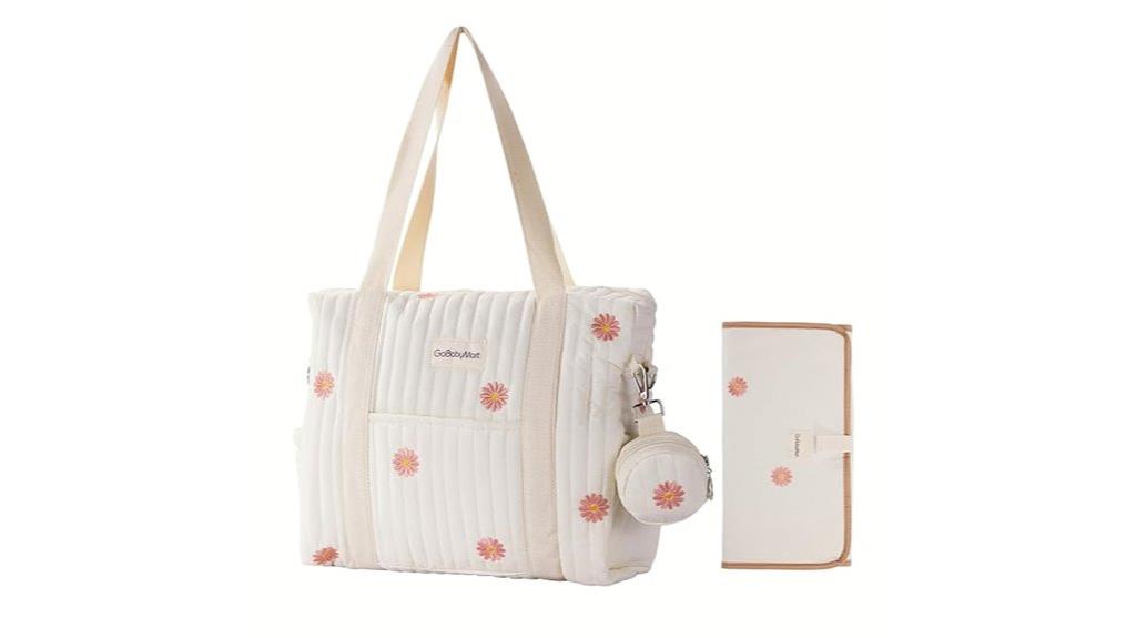 spacious maternity diaper tote