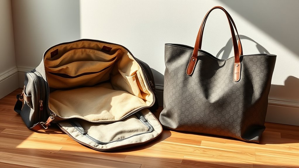 spacious travel and beach bags