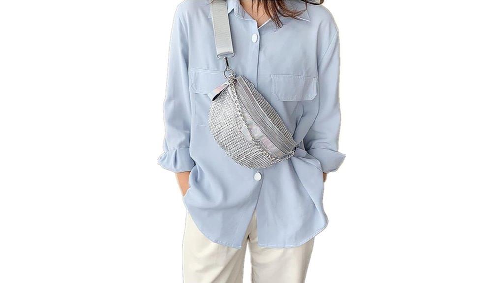 sparkly women s chest bag