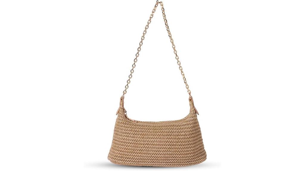 straw beach vacation purse