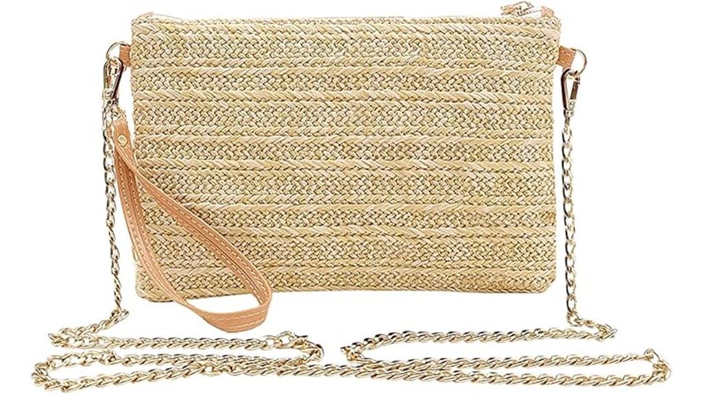 straw clutch for women