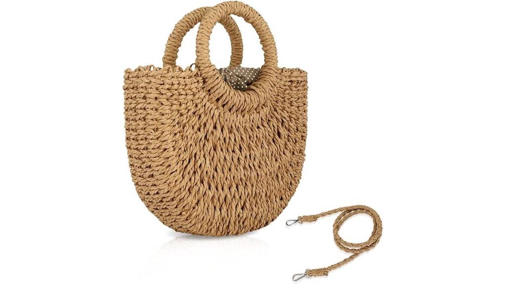 straw small crossbody bag
