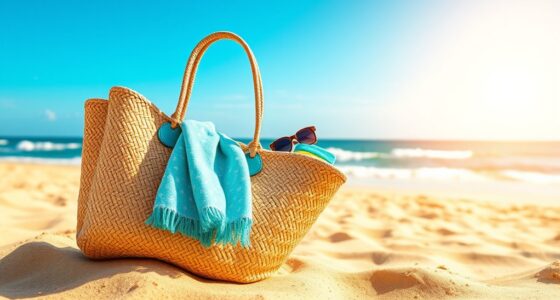 stylish functional beach totes
