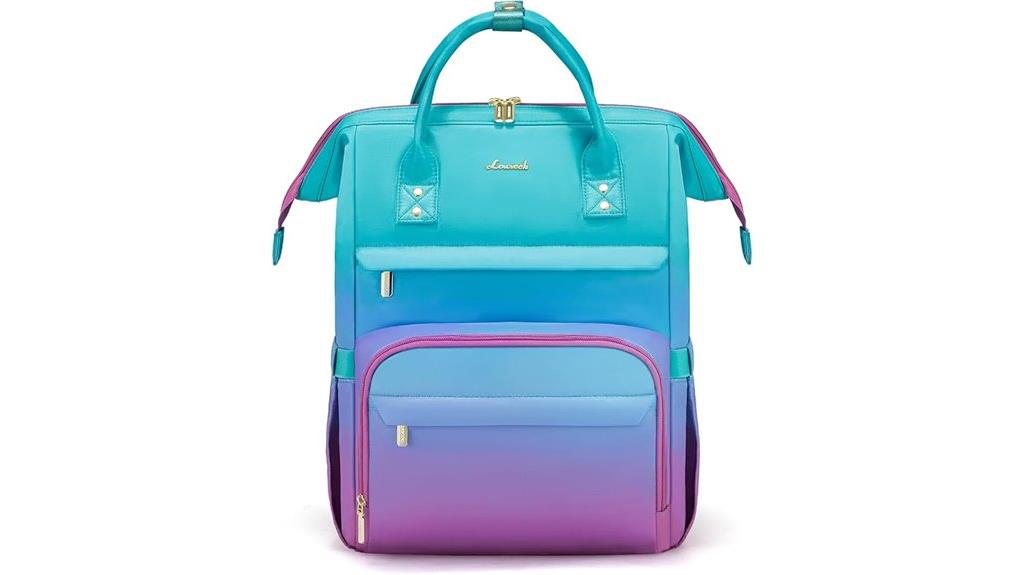 stylish gradient laptop backpack