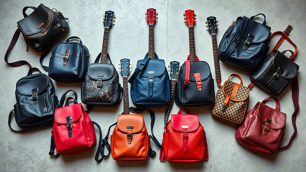 stylish guitar strap backpacks