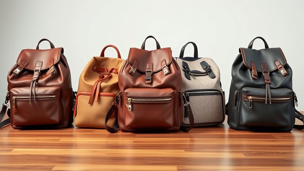 stylish large backpack purses