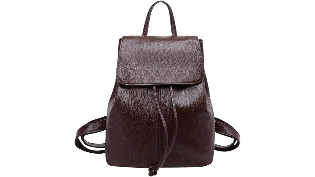 stylish leather backpack