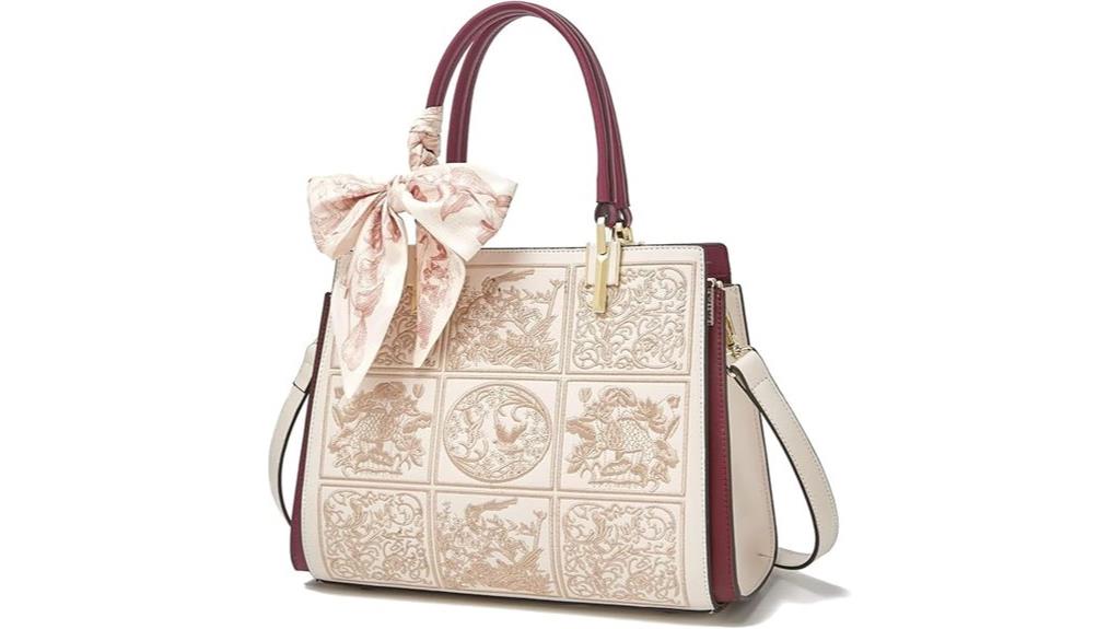 stylish leather satchel