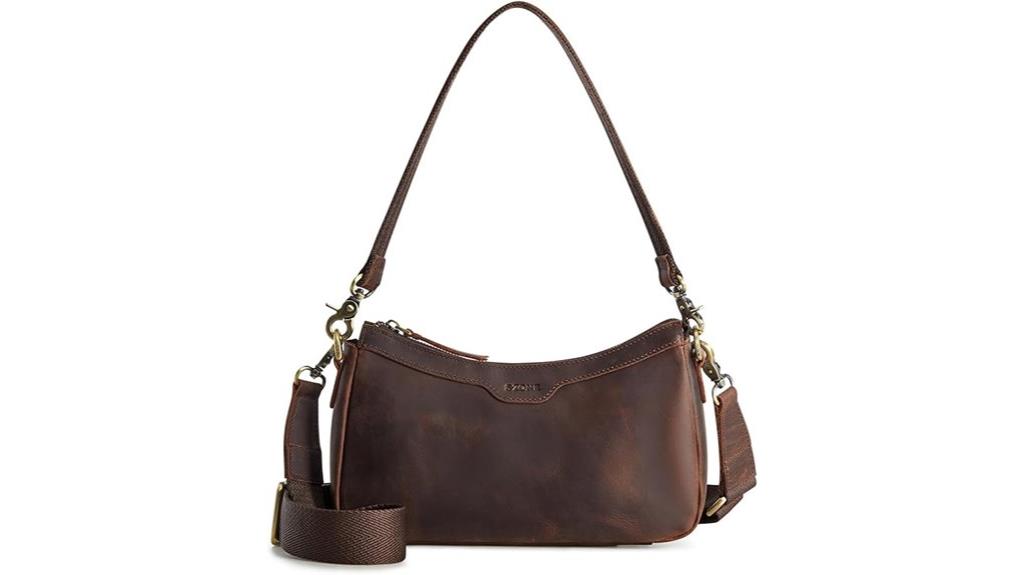 stylish leather shoulder bag