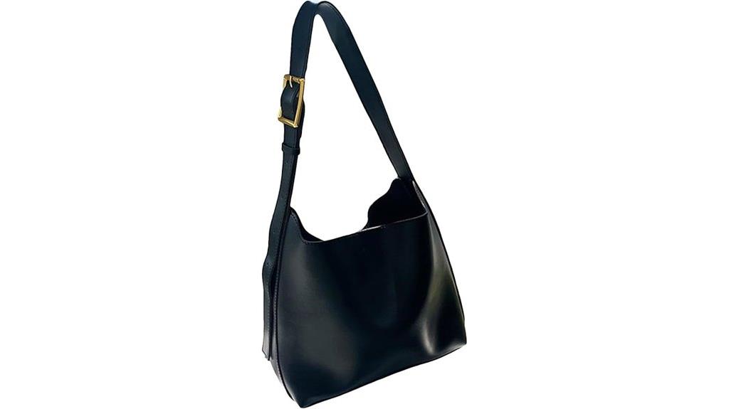 stylish leather shoulder bag