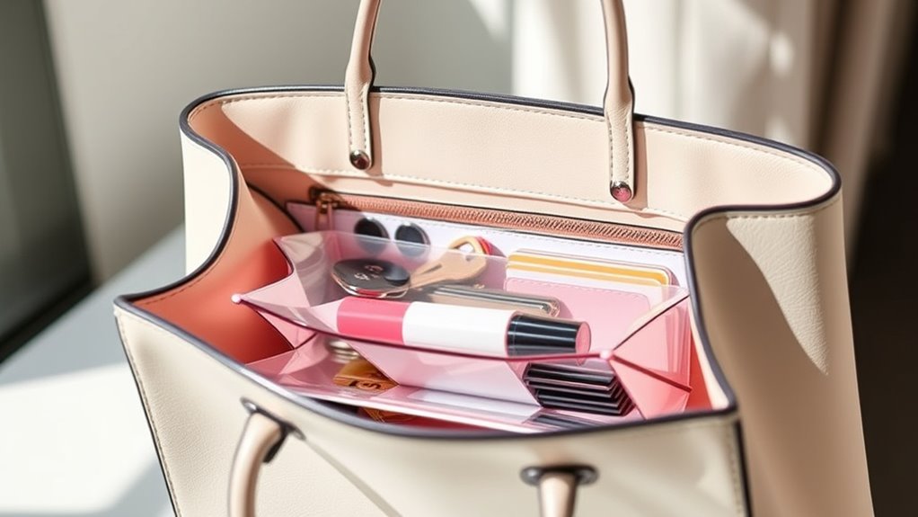stylish practical purse organization
