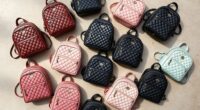 stylish quilted backpack purses