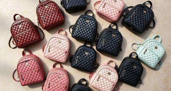 stylish quilted backpack purses