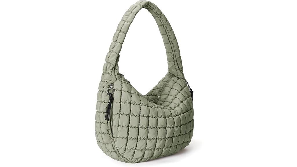 stylish quilted tote bag
