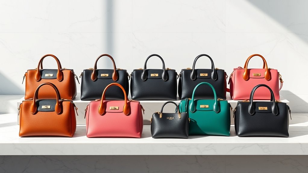 stylish two tone satchels