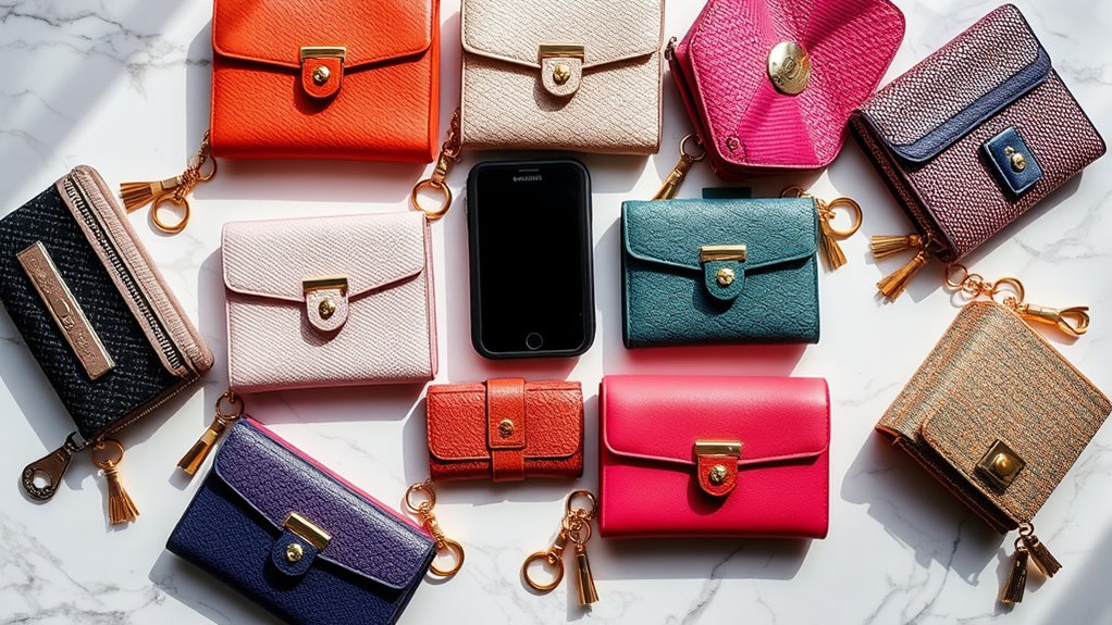 stylish wallets with keychains