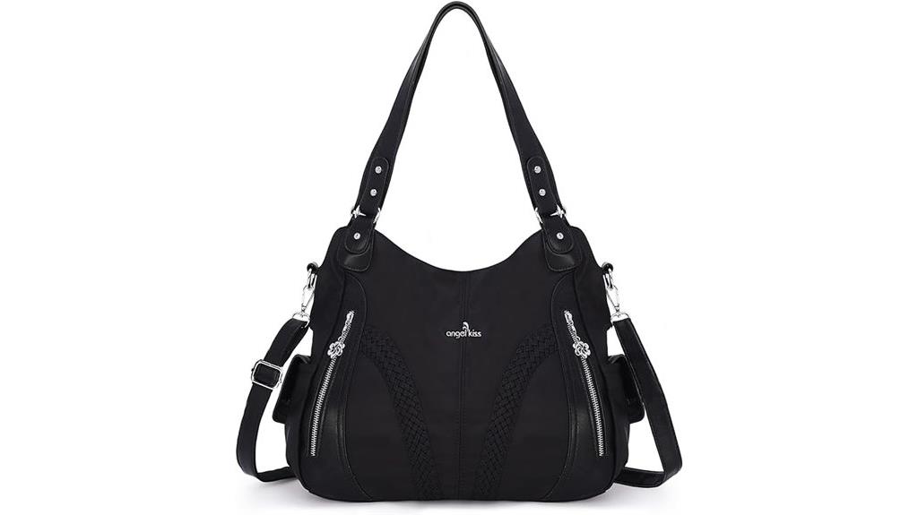 synthetic leather tote
