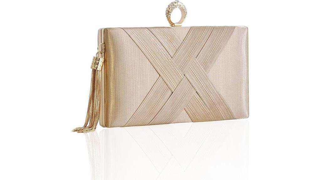 tassel evening clutch bag